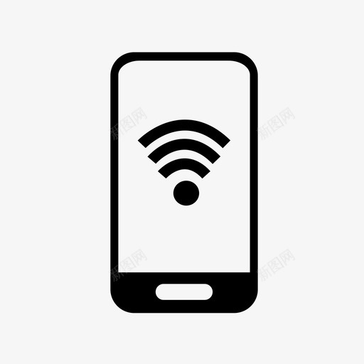 智能手机安卓手机图标svg_新图网 https://ixintu.com wifi 安卓 手机 智能手机 现代科技
