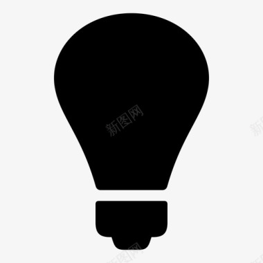 灯泡能量灯图标图标