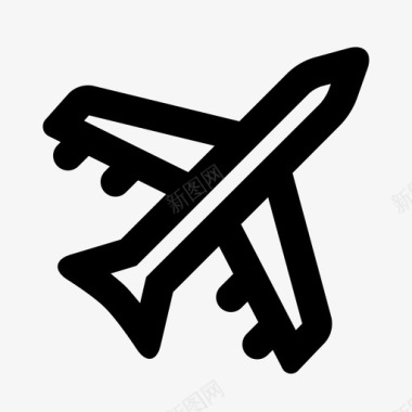 飞机航空公司运输图标图标