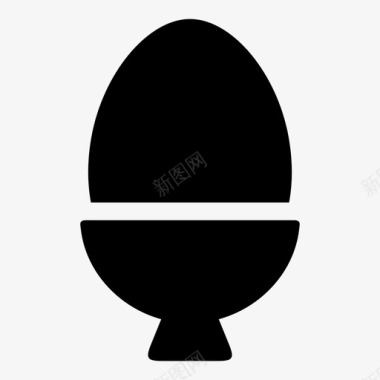 鸡蛋餐蛋黄图标图标