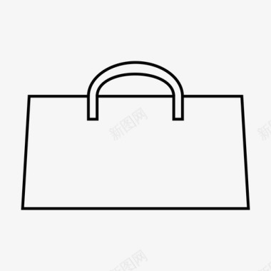 购物袋购物购物线路图标图标