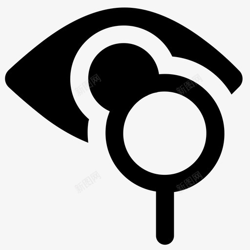 眼科学眼健康视力图标svg_新图网 https://ixintu.com 大学科目 眼健康 眼科学 视力 配镜师