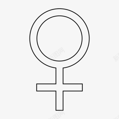 女性平等性别图标图标