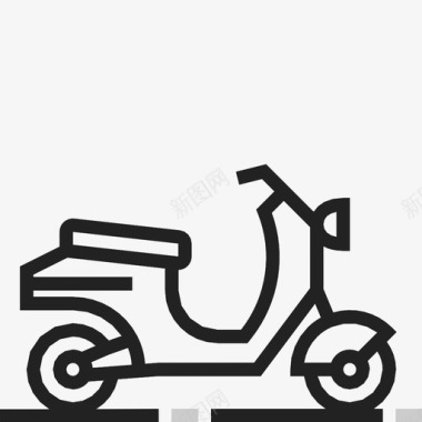 自行车司机摩托车图标图标