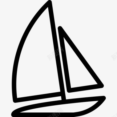 有帆船运输船运动船图标图标