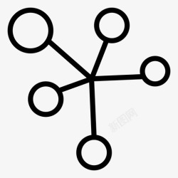 连接网络线连接组网络图标高清图片