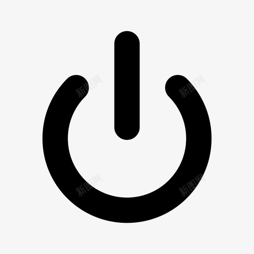 电源移动关闭图标svg_新图网 https://ixintu.com 关机 关闭 切换 电源 移动 移动ui设计图示符图标