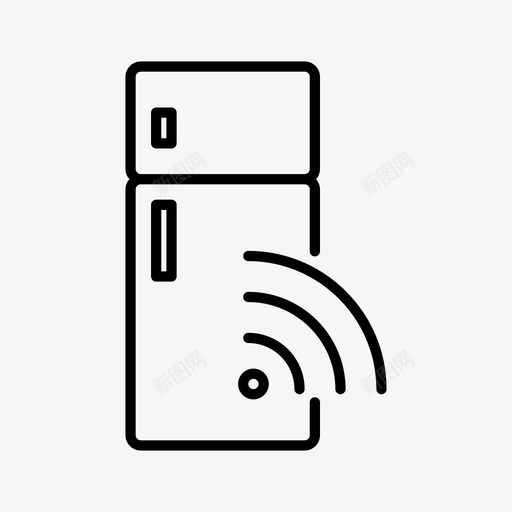冰箱物联网无线图标svg_新图网 https://ixintu.com 冰箱物联网 无线