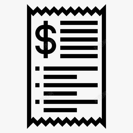 发票帐单付款凭证图标svg_新图网 https://ixintu.com 付款凭证 发票 帐单