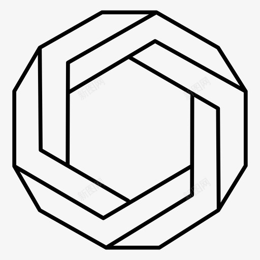 彭罗斯三角架不可能物体彭罗斯多边形图标svg_新图网 https://ixintu.com 不可能物体 彭罗斯三角架 彭罗斯多边形