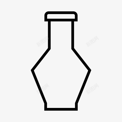 花瓶瓶子容器图标svg_新图网 https://ixintu.com 包装 容器 瓶子 罐子 花瓶