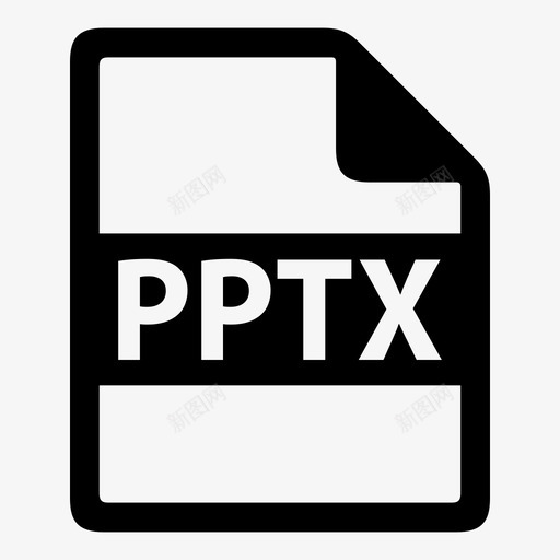 pptx文件文件格式图标svg_新图网 https://ixintu.com pptx 文件 文件格式 文件类型