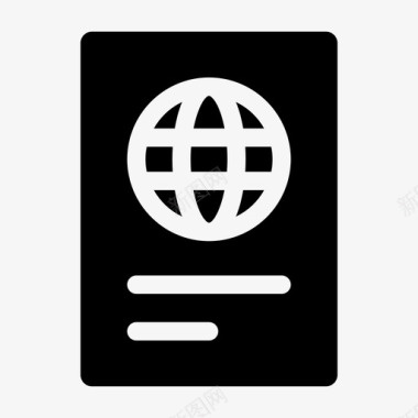 护照证件旅行图标图标