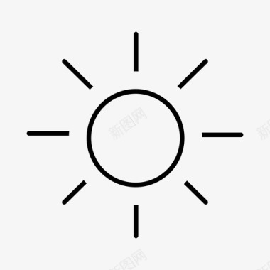 太阳夏天日出图标图标