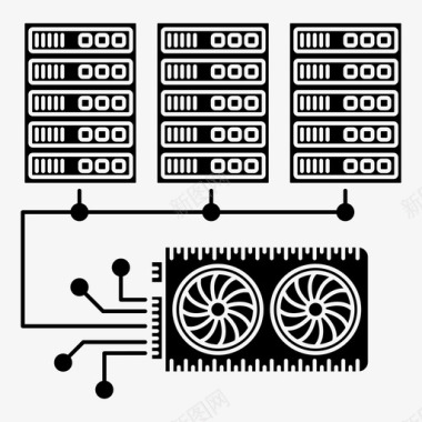 挖掘gpu卡图形图标图标