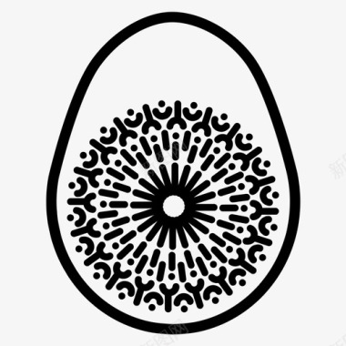 彩蛋复活节花图标图标