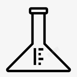 医用瓶烧瓶化学烧瓶锥形烧瓶图标高清图片