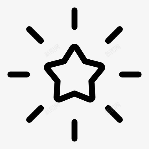 星星抽象庆典图标svg_新图网 https://ixintu.com 假日 圣诞节 基本要素pt1 庆典 抽象 星星 装饰
