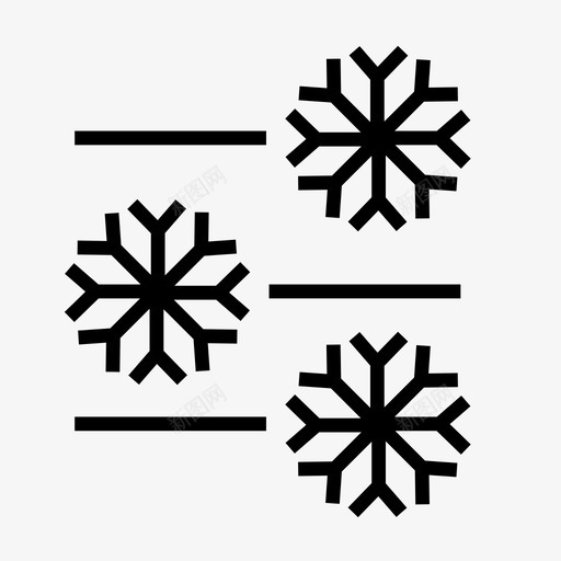 雪雪花下雪图标svg_新图网 https://ixintu.com 下雪 天气 天气字形图标 雪 雪花