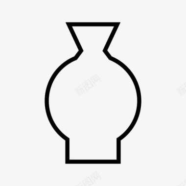 花瓶瓶子容器图标图标