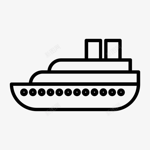 船游船海洋图标svg_新图网 https://ixintu.com 大海 海洋 游船 船