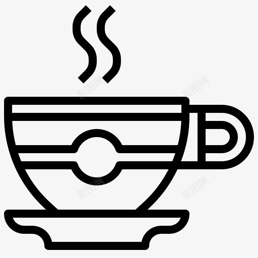 咖啡杯饮料餐饮图标svg_新图网 https://ixintu.com 咖啡杯 茶杯 酒店服务 餐饮 饮料