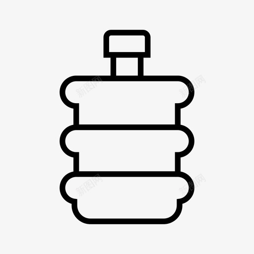 瓶饮料容器图标svg_新图网 https://ixintu.com 包装 容器 水 瓶 饮料