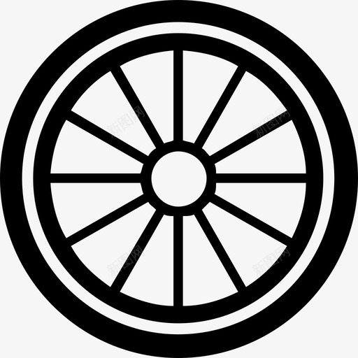 轮子自行车旋转图标svg_新图网 https://ixintu.com 旋转 自行车 轮子
