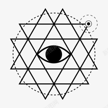 神圣几何学炼金术魔眼图标图标