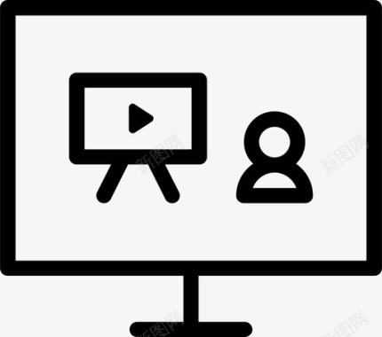 视频教程计算机电子学习图标图标