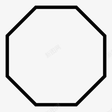 八角形图形几何体图标图标
