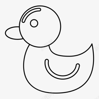 鸭子动物鸭子玩具图标图标
