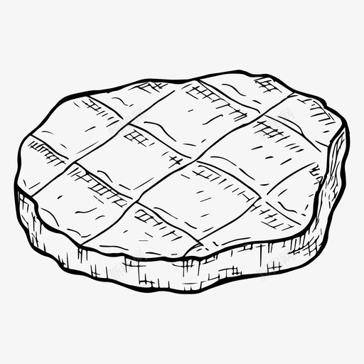牛排烧烤食物图标svg_新图网 https://ixintu.com 手绘 烧烤 牛排 素描 肉 食物