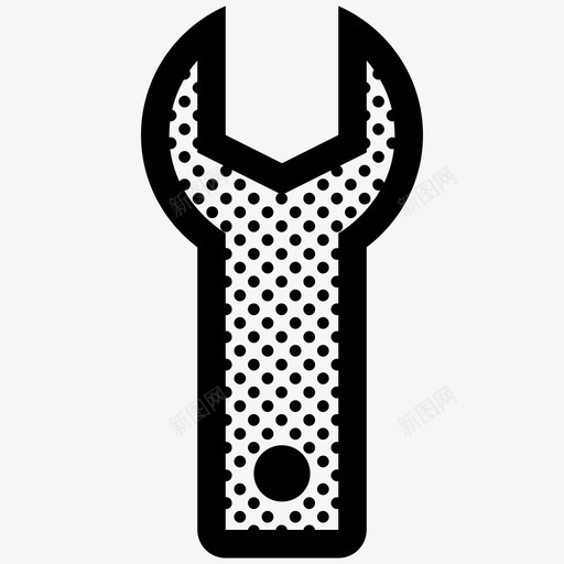 扳手螺母螺钉维修图标svg_新图网 https://ixintu.com 其他点 工具 扳手螺母 维修 螺钉