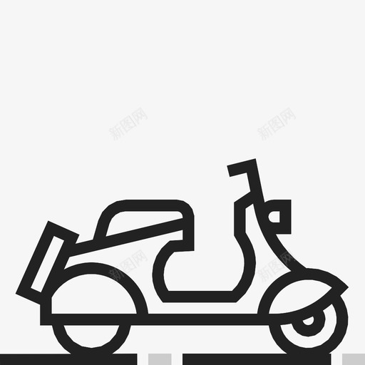 自行车司机摩托车图标svg_新图网 https://ixintu.com 公路 司机 摩托车 自行车