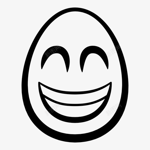笑脸蛋头表情复活节表情人图标svg_新图网 https://ixintu.com 人 复活节表情 社交 笑脸蛋头表情 蛋头表情