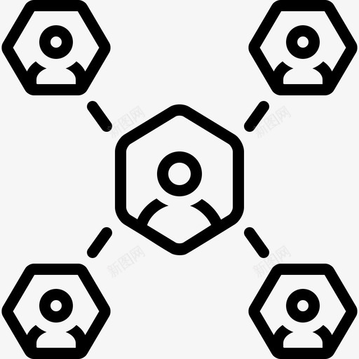 联盟沟通营销图标svg_新图网 https://ixintu.com 合作伙伴 沟通 联盟 营销 计划