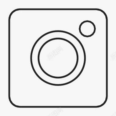 摄像头instagram网络图标图标