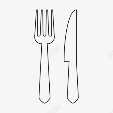 餐刀餐食美食图标图标