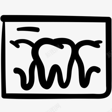 牙科记录牙医牙齿图标图标