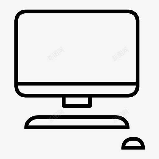 计算机键盘显示器图标svg_新图网 https://ixintu.com 屏幕 显示器 计算机 键盘 鼠标