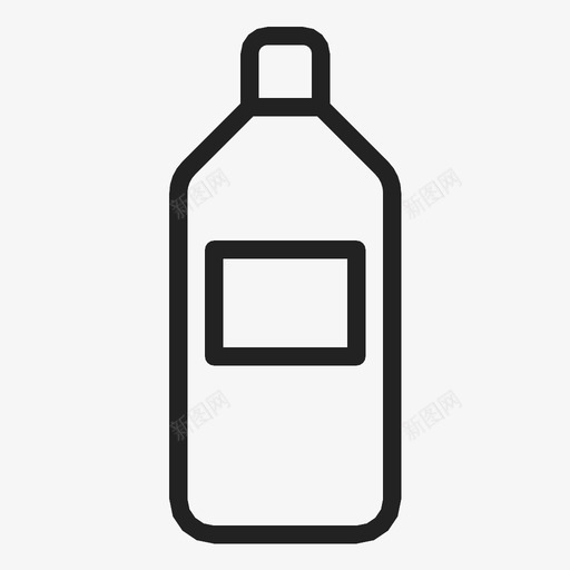 瓶子干净喝图标svg_新图网 https://ixintu.com 喝 干净 水 瓶子