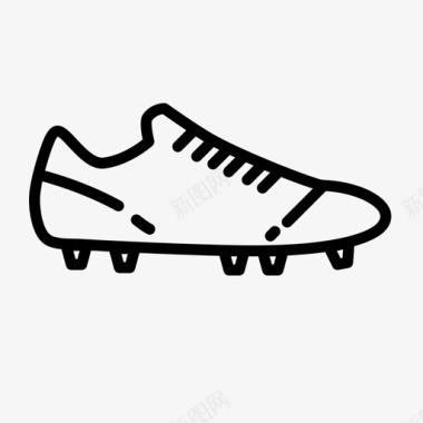 足球鞋靴子跑步图标图标