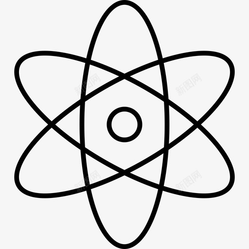 原子符号教育生态图标svg_新图网 https://ixintu.com 原子符号 教育 生态