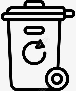 回收便利设施垃圾箱图标图标