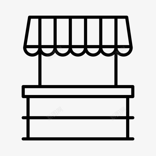 市场食品零售图标svg_新图网 https://ixintu.com 供应商 市场 购物 零售 食品
