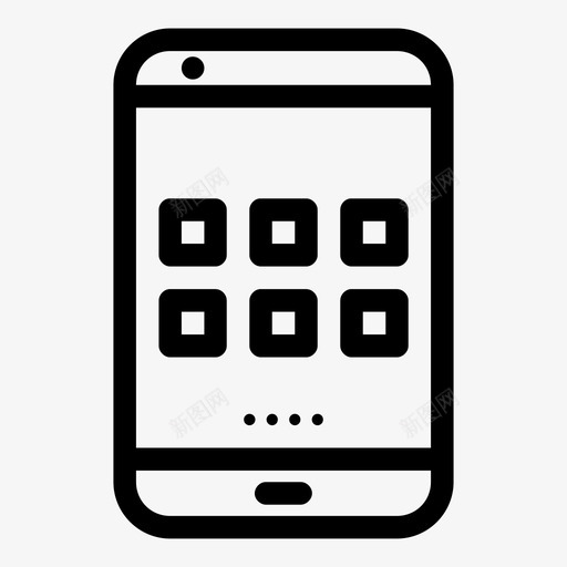 智能手机安卓设备图标svg_新图网 https://ixintu.com iphone 安卓 手机 智能手机 设备