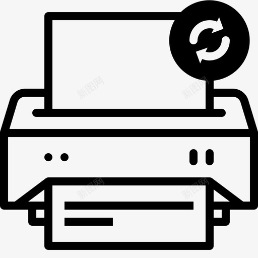 打印机连接同步复印机小工具设备图标svg_新图网 https://ixintu.com 复印机 小工具设备 打印机连接同步