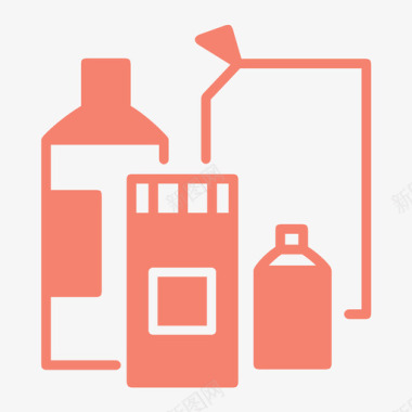 洗涤剂漂白剂化学品图标图标