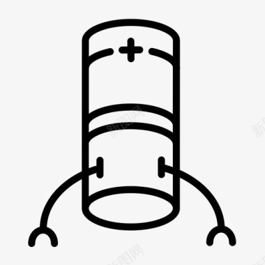 医学纳米机器人微生物学图标图标